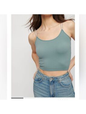 Dynamite Green Cami Sleeveless Scoop Neck Size Small NWT